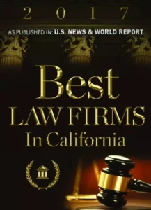 2017 Best Law Firms In California As Published in U.S. NEWS & WORLD REPORT